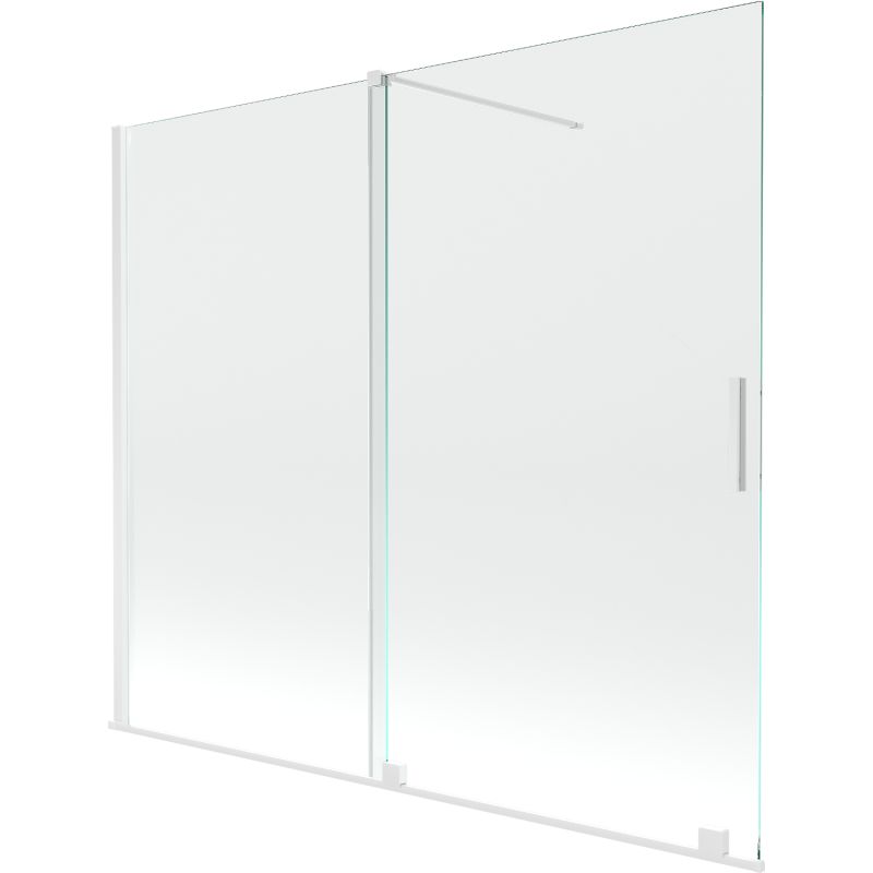 Parawan nawannowy dwuskrzydłowy Mexen Velar biały 180x150 cm 1 szt.