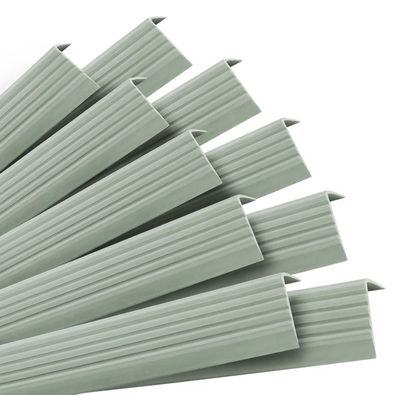 Profil schodowy antypoślizgowy PVC 40x25 mm QUEST, samoprzylepny nosek schodowy, 100 cm, jasnozielony, 10 szt.