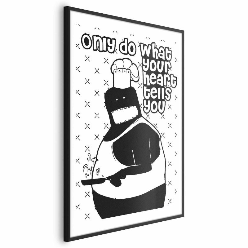 Plakat Artgeist Motto 60x90 cm z ramą czarną 1 szt