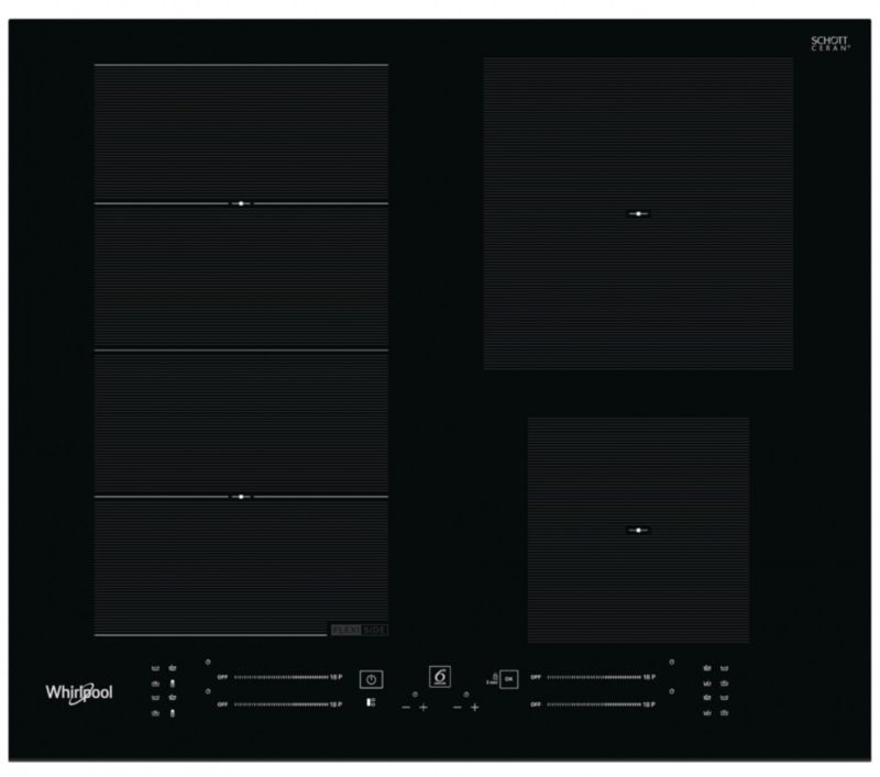 Płyta indukcyjna WHIRLPOOL WFS4160BF. 59 cm czarne szkło 1szt.