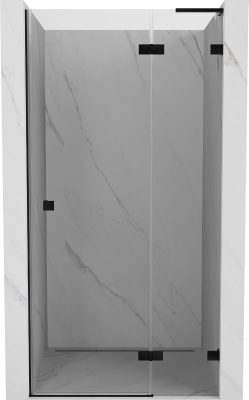 Drzwi prysznicowe uchylne Mexen Lunar L czarne 100x200 cm 1 szt.