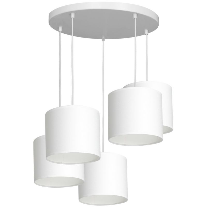 Lampa wisząca Luminex Arden biały matowy wym: 115 x 58 x 58 cm 5xE27 x 15W 1 szt.