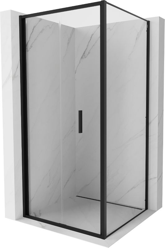 Kabina prysznicowa Mexen Exo składana 85 x 85 cm transparent czarna 1 szt.