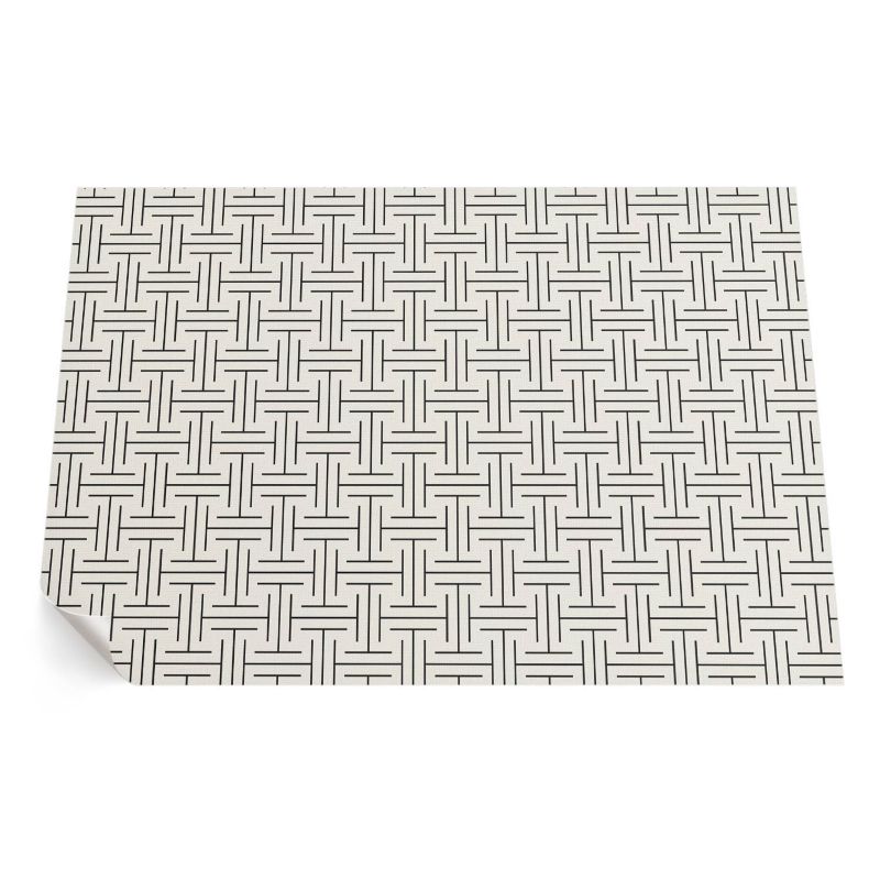 Zewnętrzny Dywan Winylowy ArtPrintCave 100x150 cm Regularne linie minimalistyczny labirynt 1 szt.