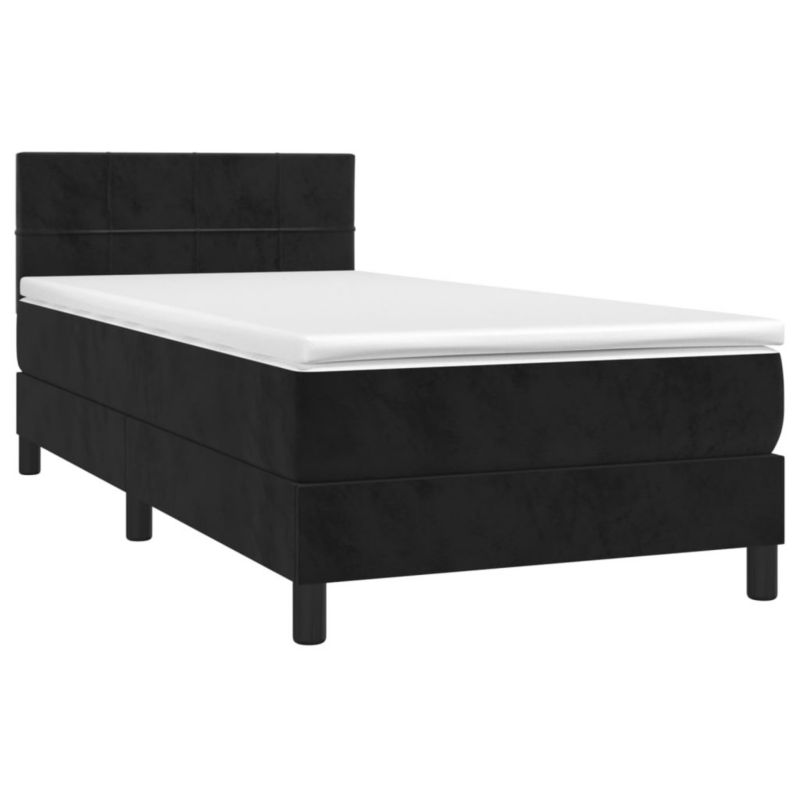 Łóżko kontynentalne WaszeMeble 100x200 cm czarny WM-3134389 1 szt.