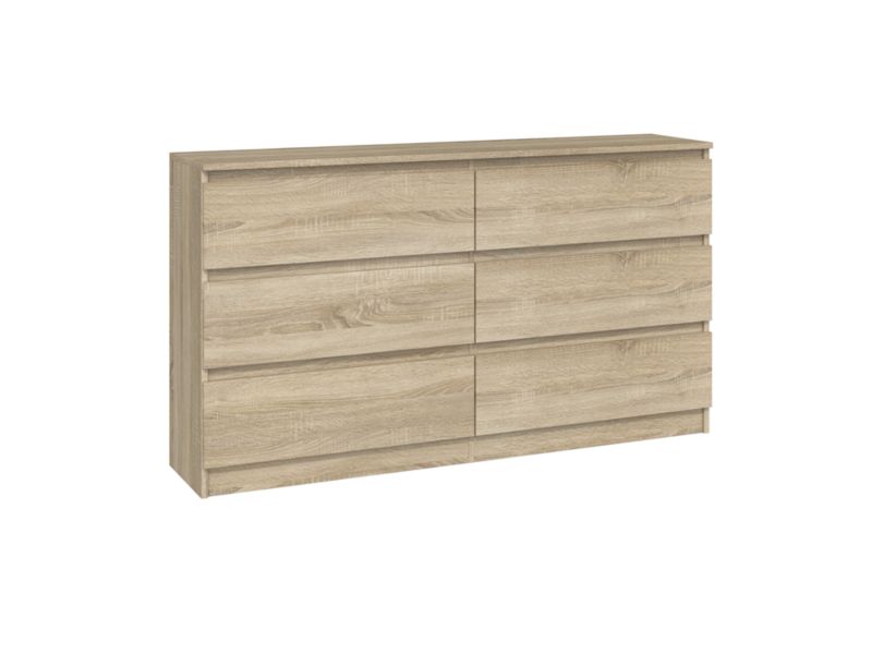 Komoda Topeshop M6 140 Malwa Dąb Sonoma 40x138x75 cm 1 szt.