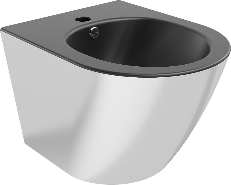 Bidet wiszący Mexen Lena czarny/srebrny 48 cm 1 szt.