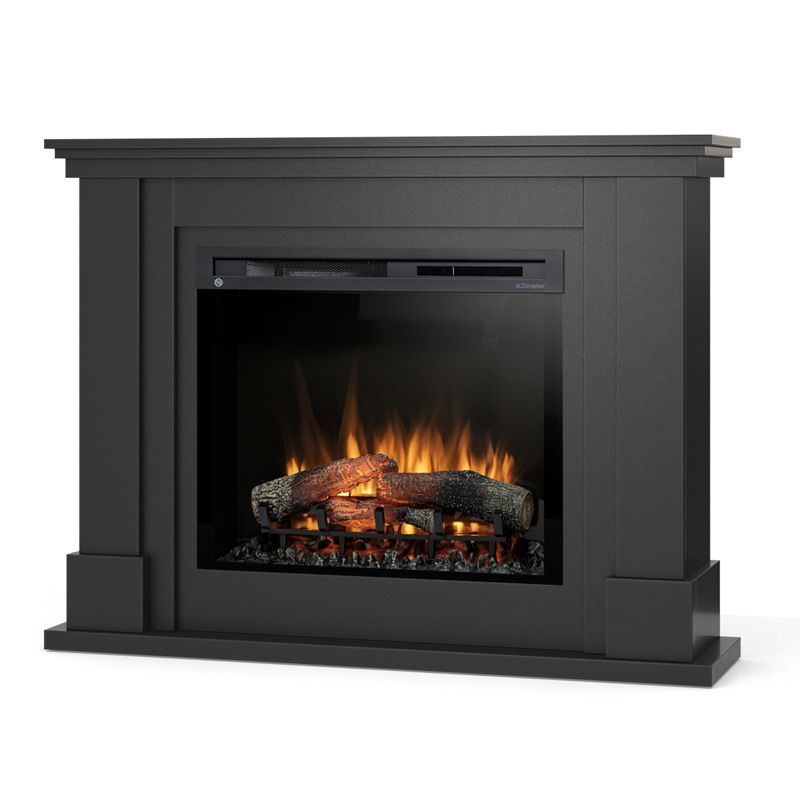 Kominek elektryczny Warmtec Luena 28" XHD 1400W funkcja grzania LED czarny 1 szt.