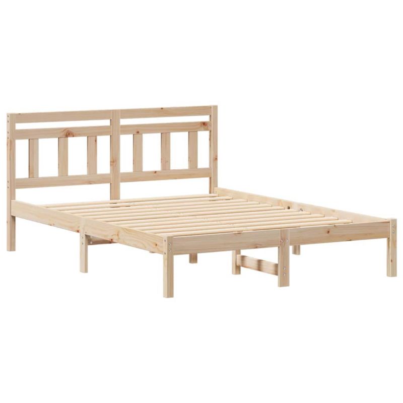 Rama łóżka WaszeMeble 135x190 cm Brązowy sosna WM-872383 1 szt.