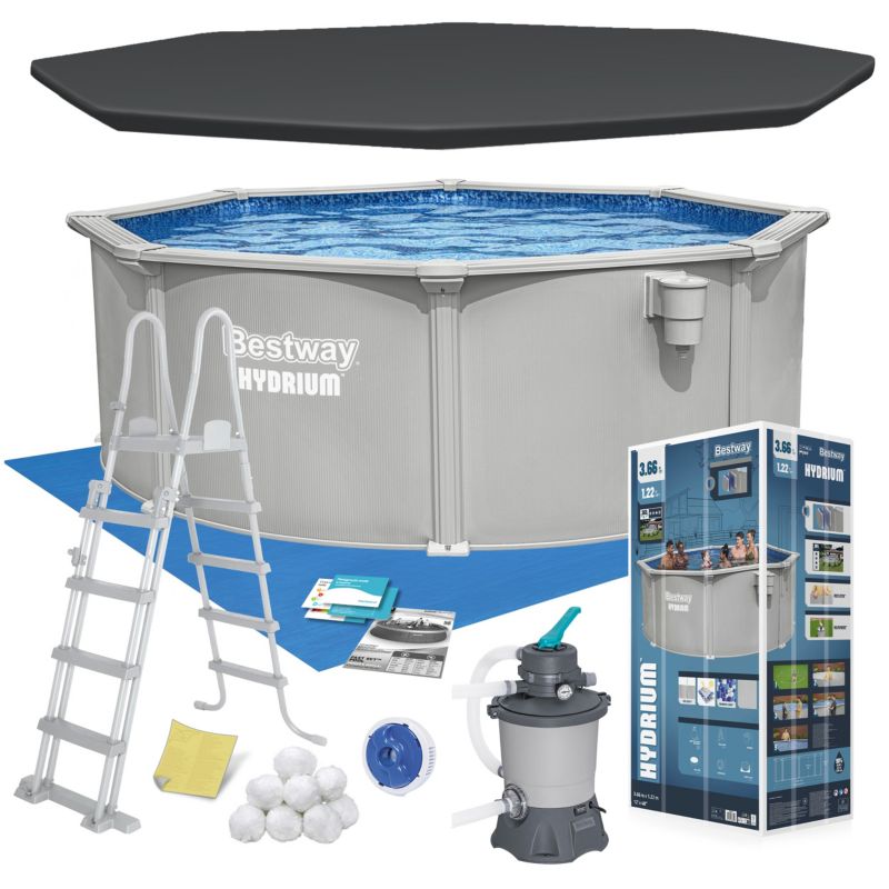 Basen stelażowy Hydrium 366x122 Bestway całoroczny 56574 zestaw 1szt.