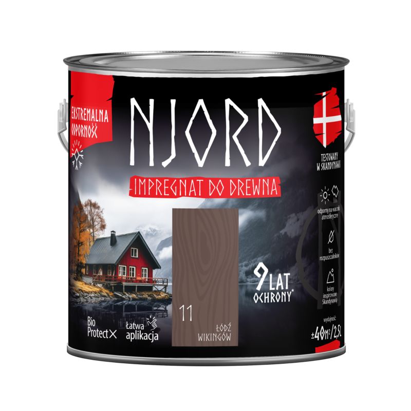 Impregnat do drewna Njord łódź wikingów 2,5 l