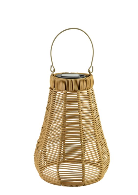 Lampion solarny PP Mondex SOKKE NATURE 11,5x21x29/41cm naturalny 1 szt