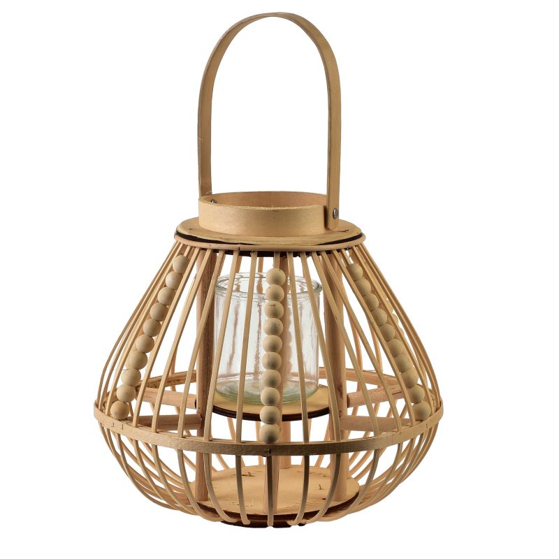 Lampion Wiklina LUCIE NATURAL 30x28 cm Naturalny 1 szt