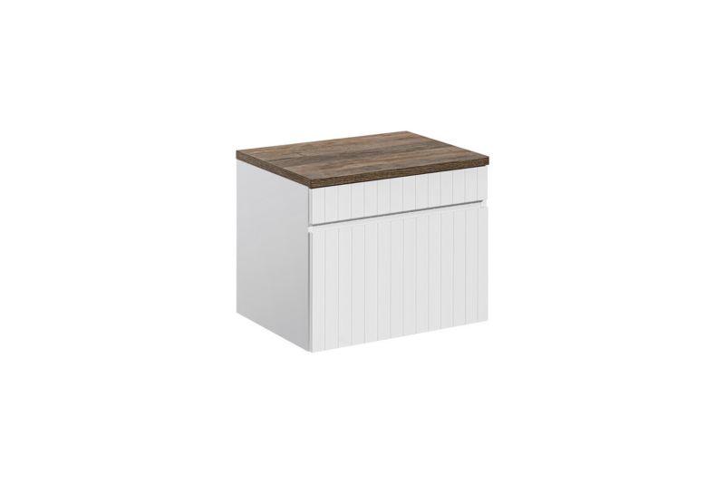 Zestaw mebli łazienkowych 60cm Comad Iconic White z blatem 1szt