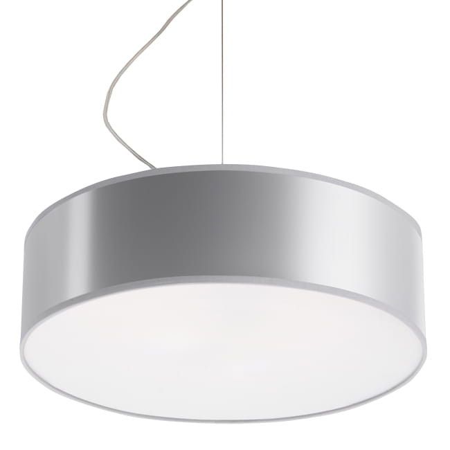 Lampa sufitowa wisząca Sollux Lighting Arena 6150 szara szerokość 35 cm 2xE27 x 60W 1 szt.