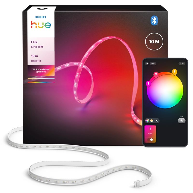 Taśma LED Hue Flux Philips HUE Pasek 10m 20W 2000lm IP20 RGB TW Biała Inteligentna White and Color Ambiance 1 szt.