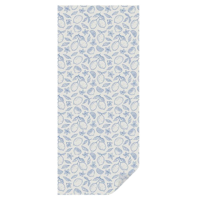 Folia Dekoracyjna na Szybę Tulup 50x116 cm Witraż Samoprzylepny Dekoracyjny motyw cytryn w stylu klasycznym 1 rol.