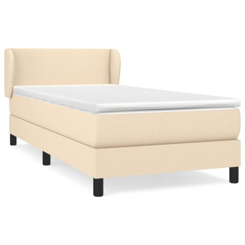 Łóżko kontynentalne WaszeMeble 90x190 cm kremowe WM-3126050 1 szt.