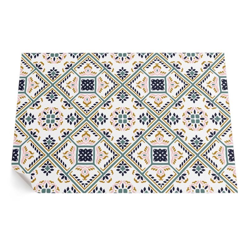 Winylowy Chodnik Zewnętrzny ArtPrintCave 140x210 cm Geometryczny deseń wzorzyste kafelki 1 szt.