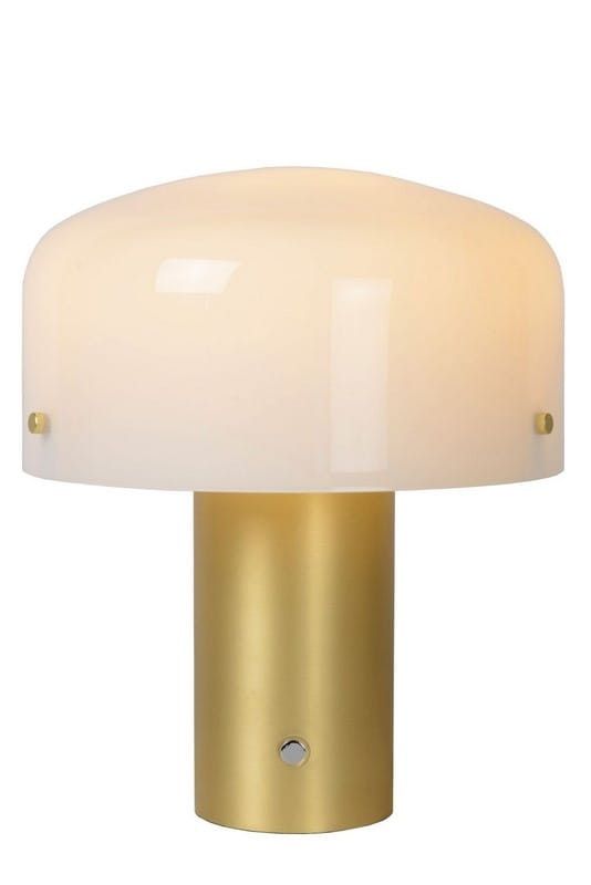 Lampka stołowa Lucide Timon złoto-biała 1 x E27 x 25W IP20 wym: 35 x 27 x 27 cm metal - 1 szt.