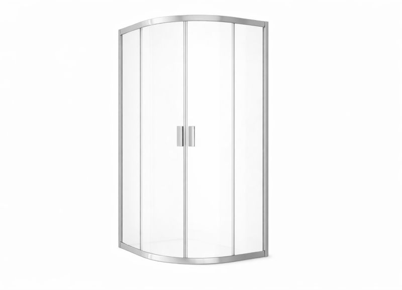Półokrągła kabina prysznicowa Ravak Blix BLCP4 80x80 szkło transparent chrom 1 szt