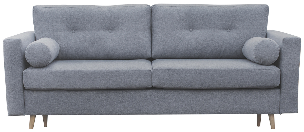 Szara sofa do salonu w stylu skandynawskim SCENDI