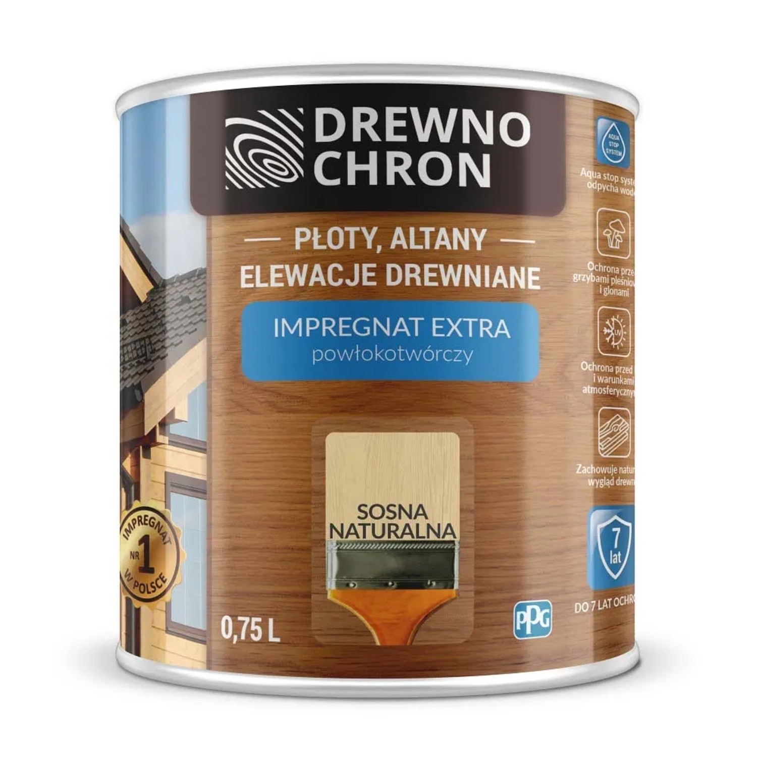 Drewnochron Impregnat Extra powłokotwórczy sosna naturalna - 0,75L