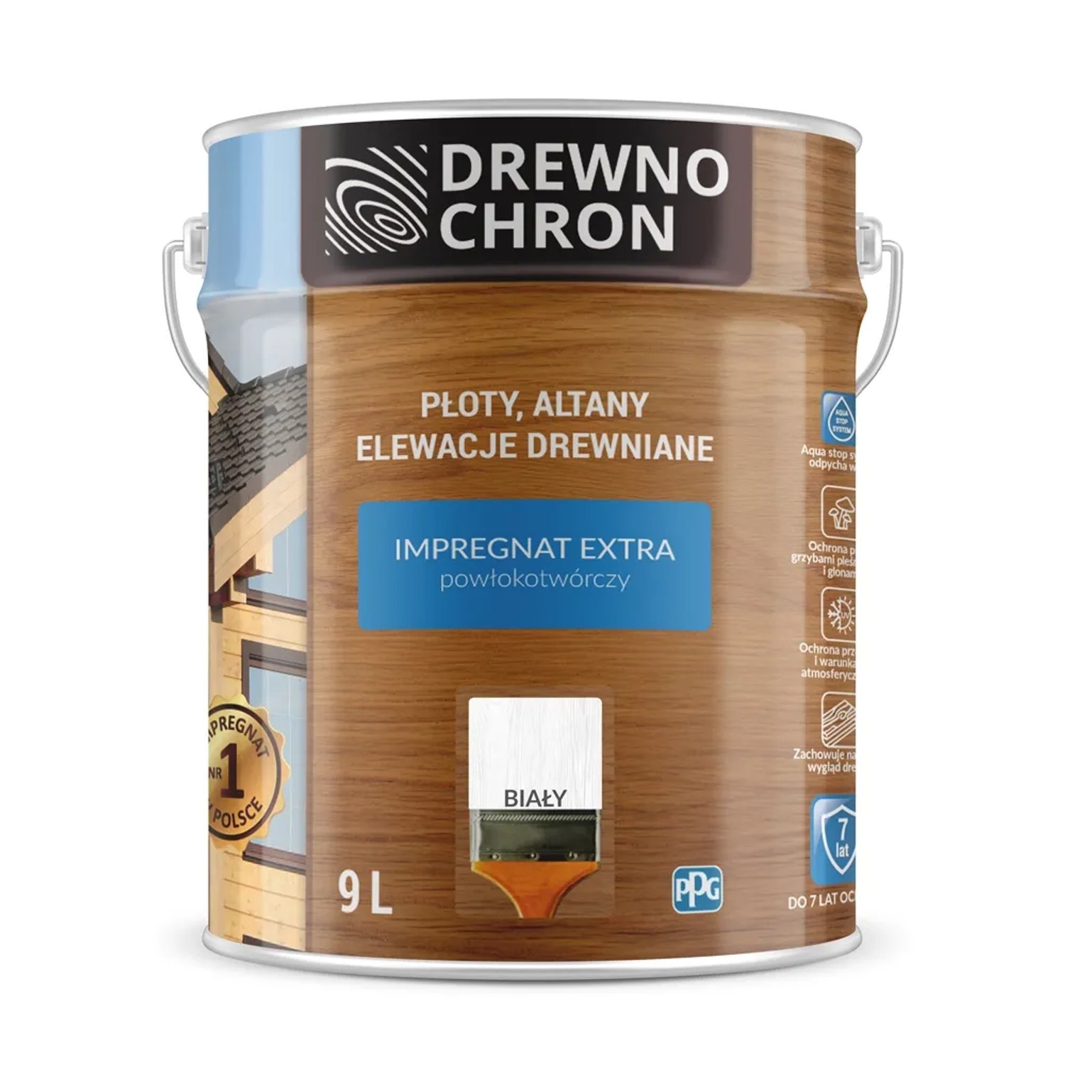 Drewnochron Impregnat Extra powłokotwórczy biały - 9L