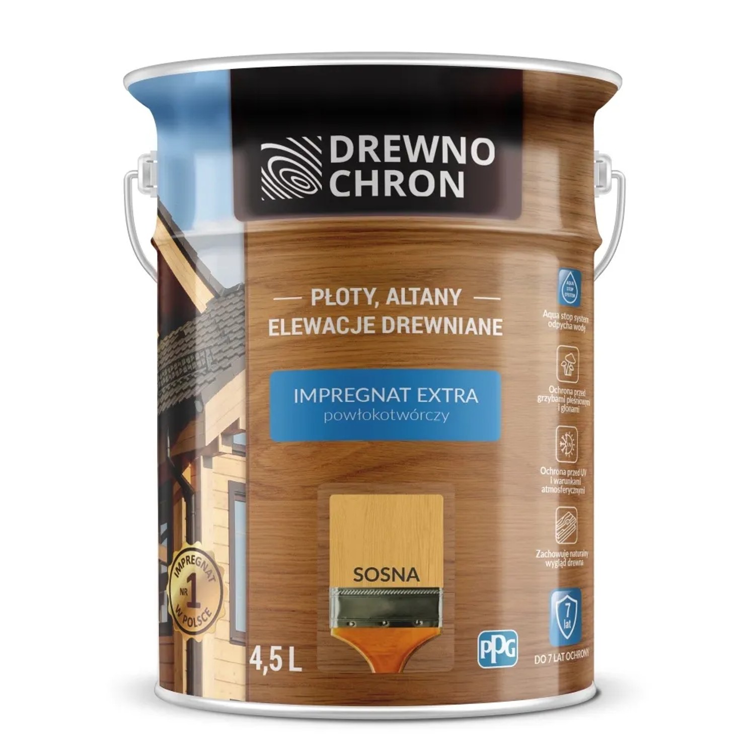 Drewnochron Impregnat Extra powłokotwórczy sosna - 4,5L