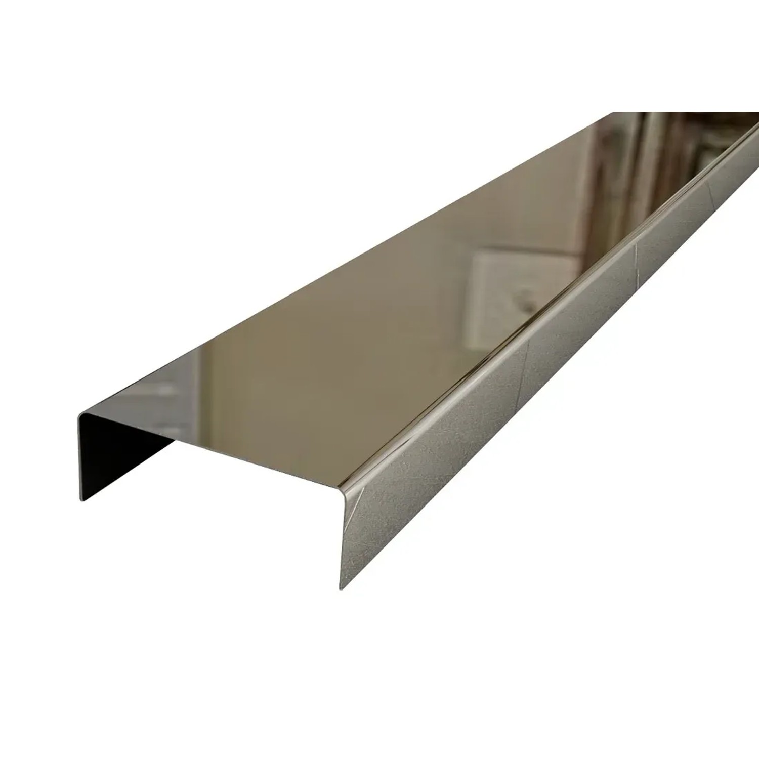 Listwa ze stali nierdzewnej Silver 2 cm x 0,6 cm x 270 cm