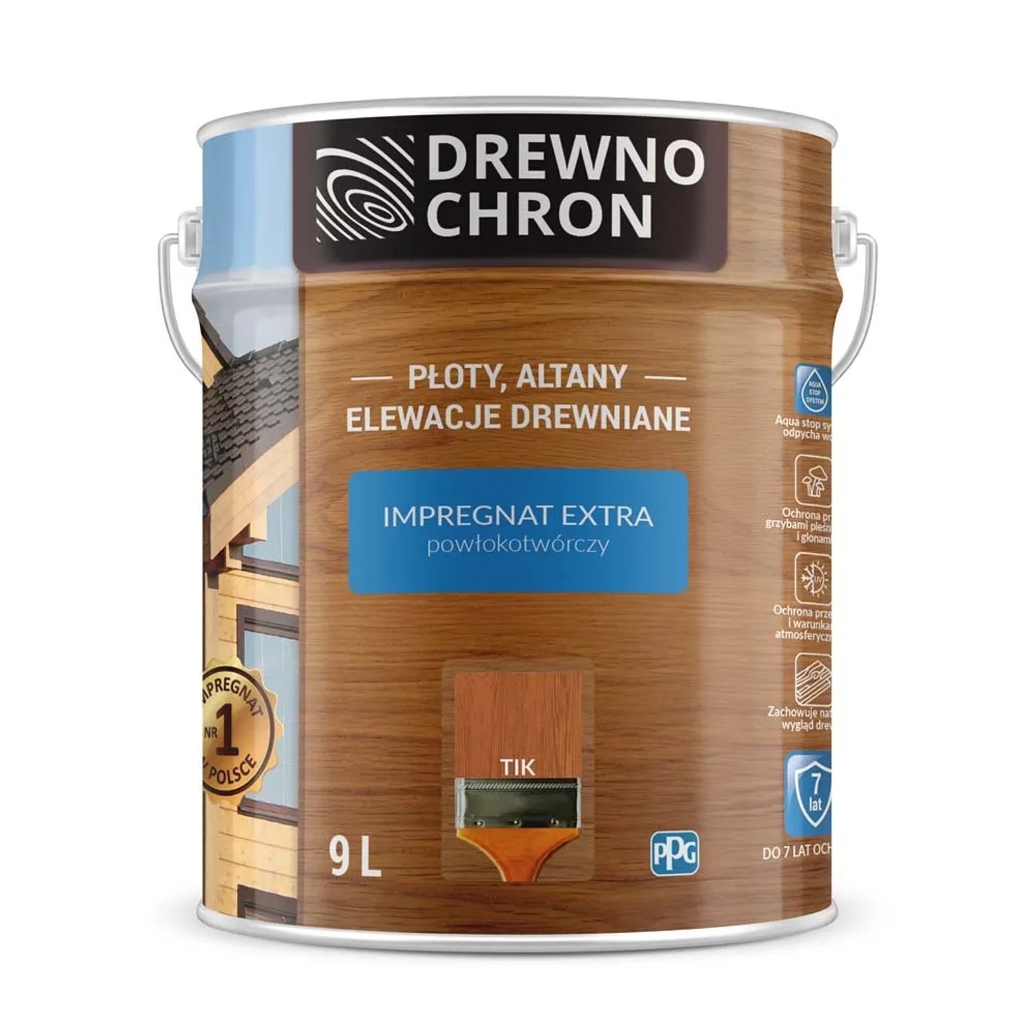 Drewnochron Impregnat Extra powłokotwórczy tik - 9L