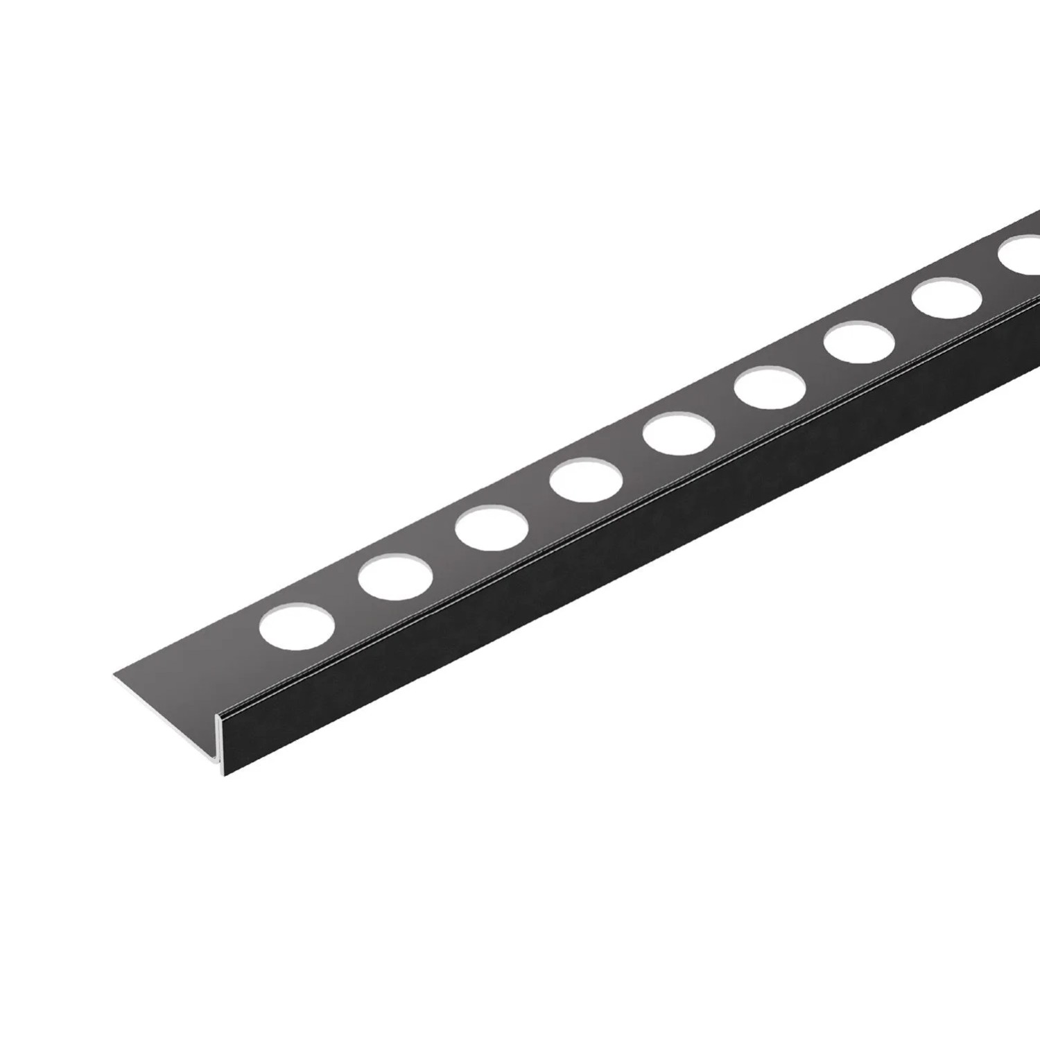 Cezar Profil stal nierdzewna lewy Czarny 30x32x1200 mm