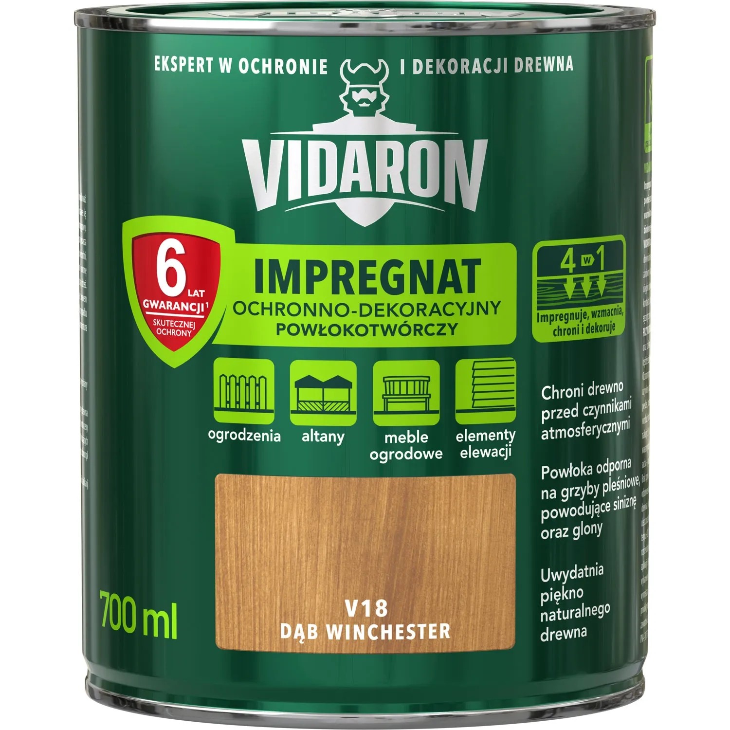 Vidaron Impregnat do drewna powłokotwórczy dąb winchester - 0,7L