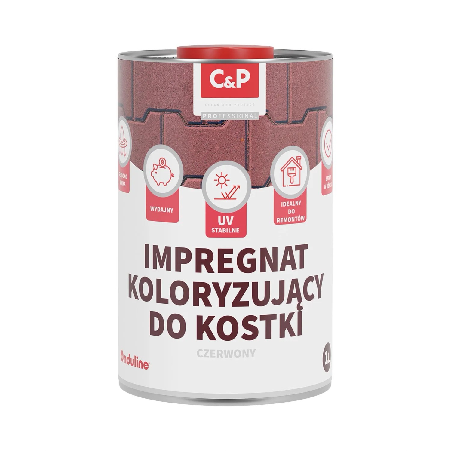 Onduline C&P Impregnat do kostki czerwony 1l