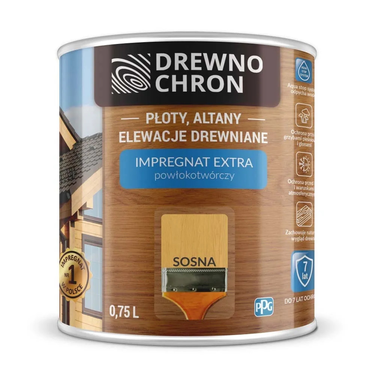Drewnochron Impregnat Extra powłokotwórczy sosna - 0,75L