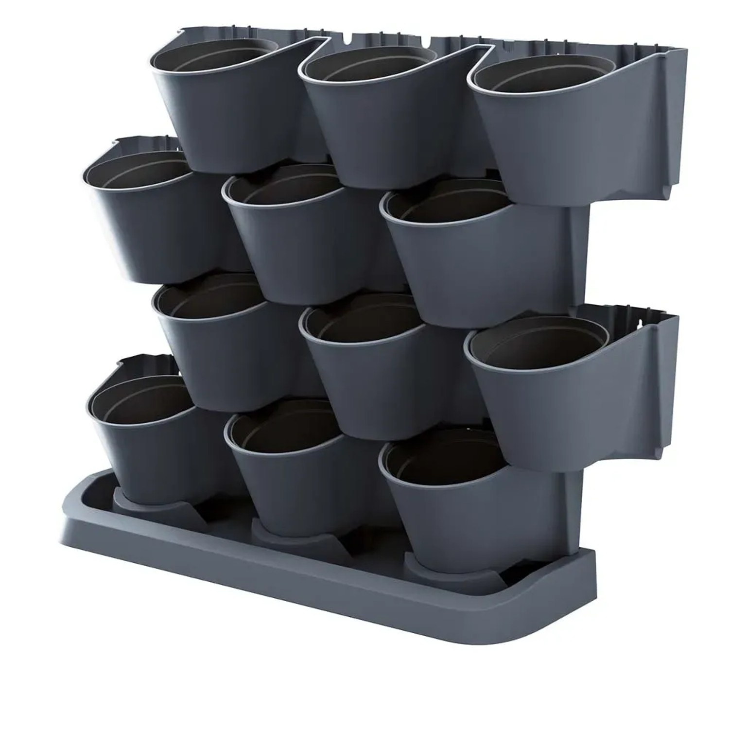 Prosperplast Ogród wertykalny stojący antracyt - 68 x 19 x 55 cm