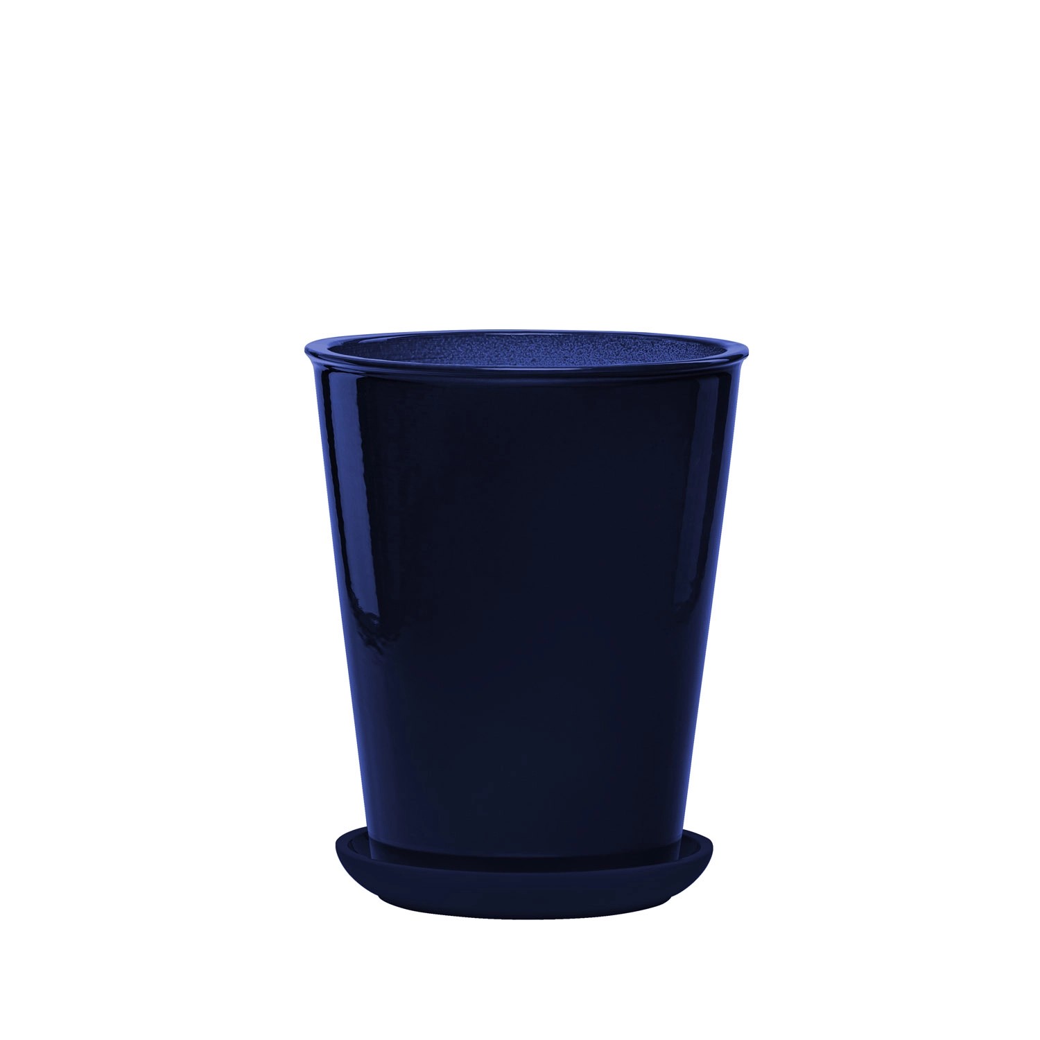 Donica z podstawką Palma granatowa - 29 cm