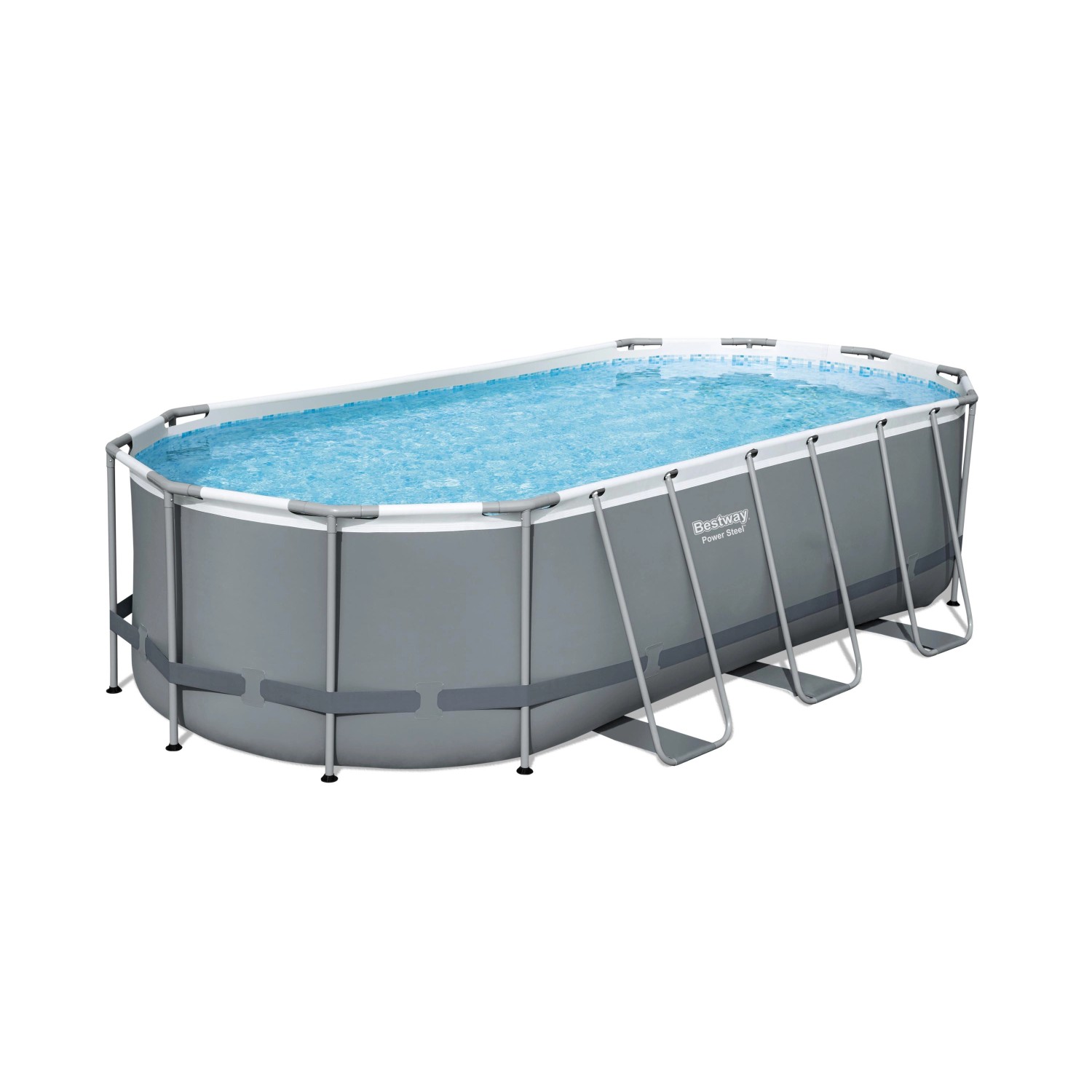 Basen na stelażu Power Steel owalny - 274 x 549 x 122 cm