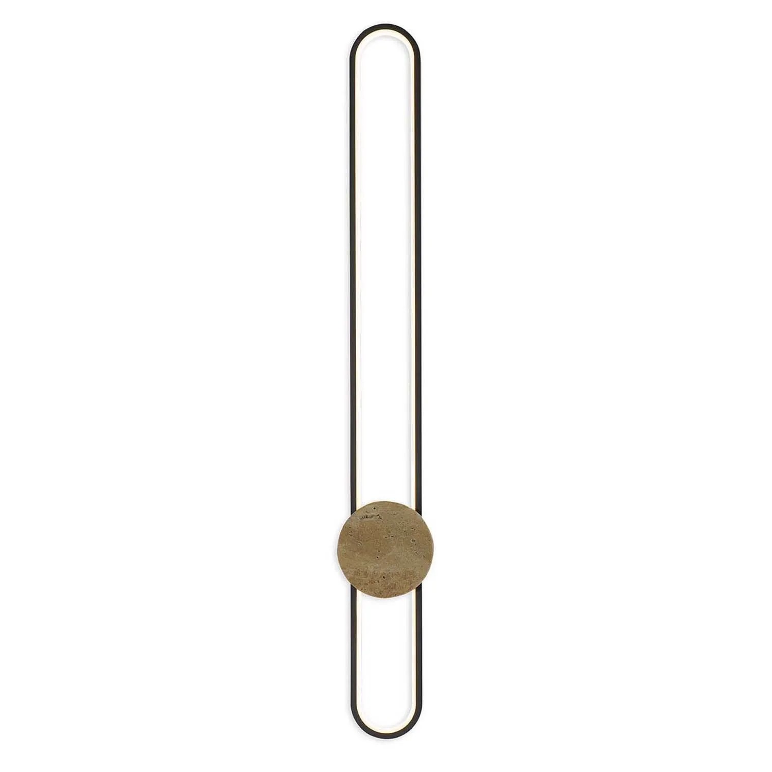 Goldlux Lampa ścienna LED FLORENTYNA 24W 4000K 3000lm czerń+trawertyn