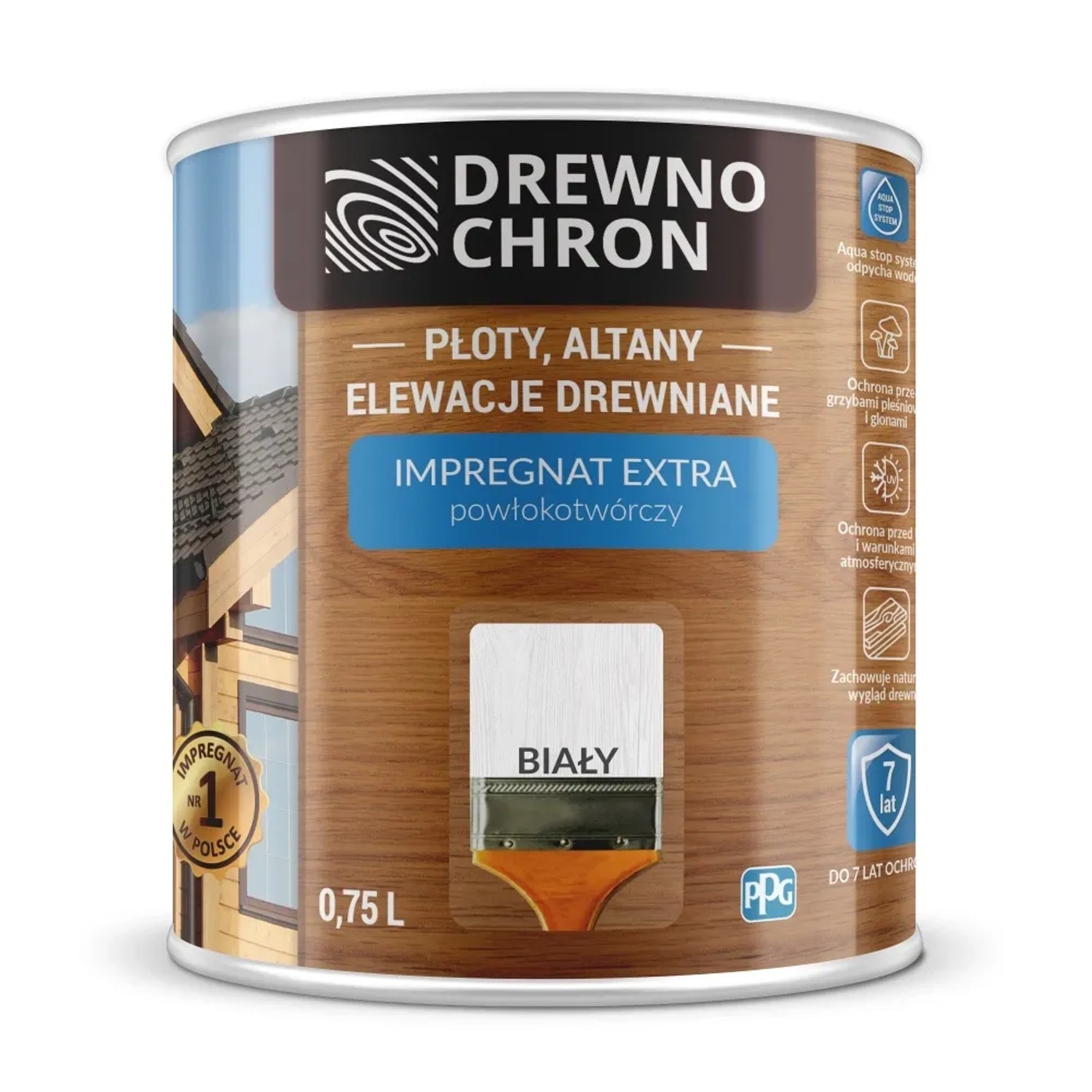Drewnochron Impregnat Extra powłokotwórczy biały - 0,75L