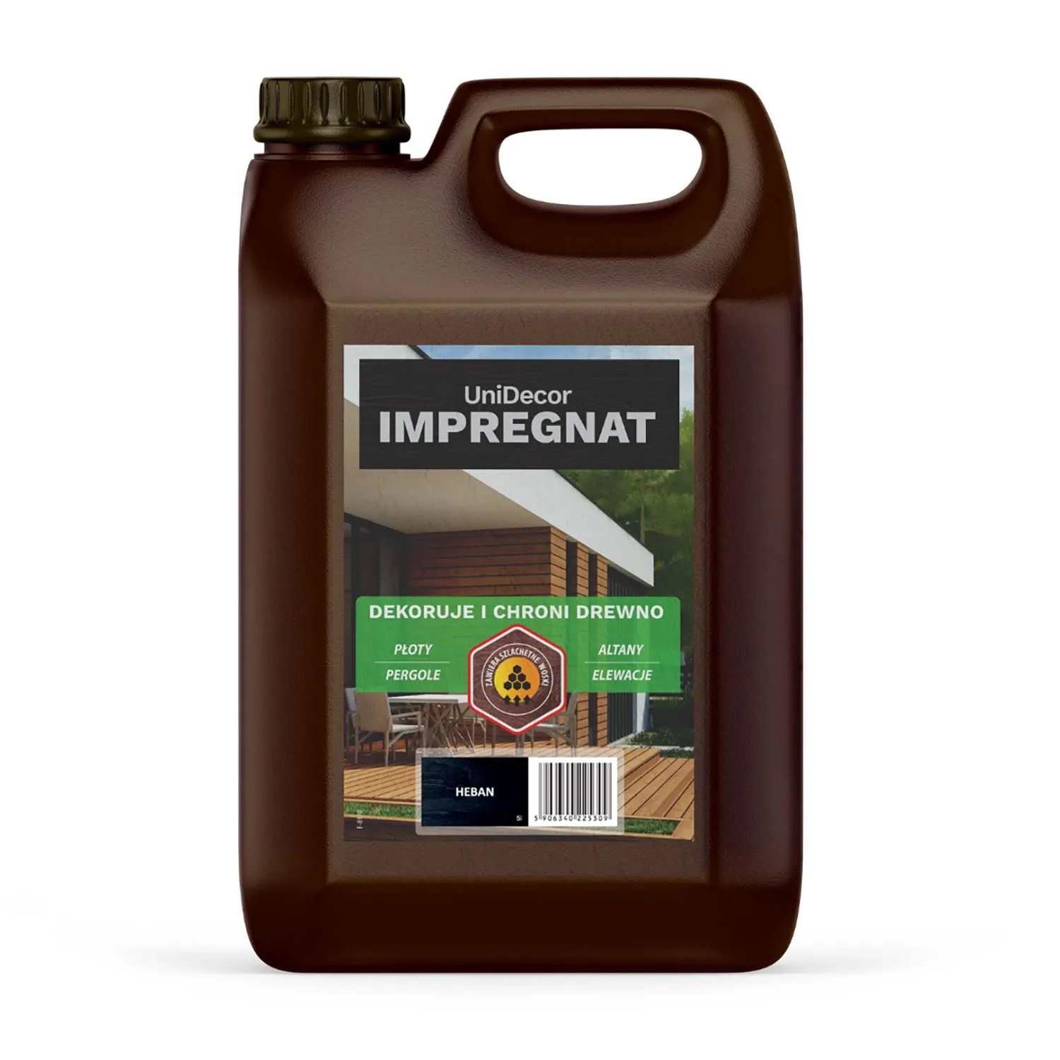 Primacol Impregnat do drewna Unidecor heban 5 l