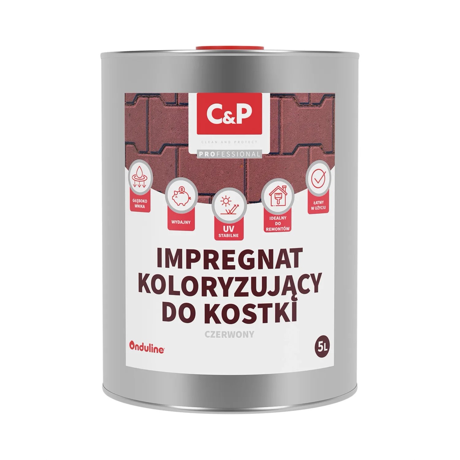 Onduline C&P Impregnat do kostki czerwony 5l