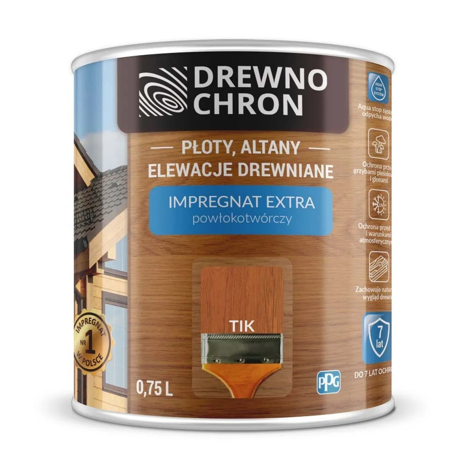 Drewnochron Impregnat Extra powłokotwórczy tik - 0,75L