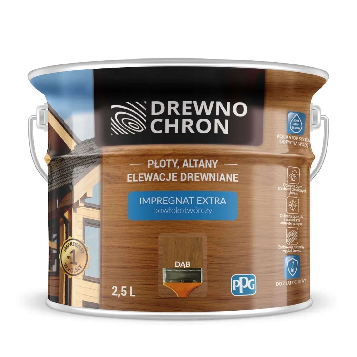 Drewnochron Impregnat Extra powłokotwórczy dąb - 2,5L