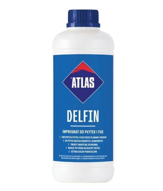 ATLAS DELFIN IMPREGNAT DO PŁYTEK I FUG 1L DO ŁAZIENKI KUCHNI I TARASU
