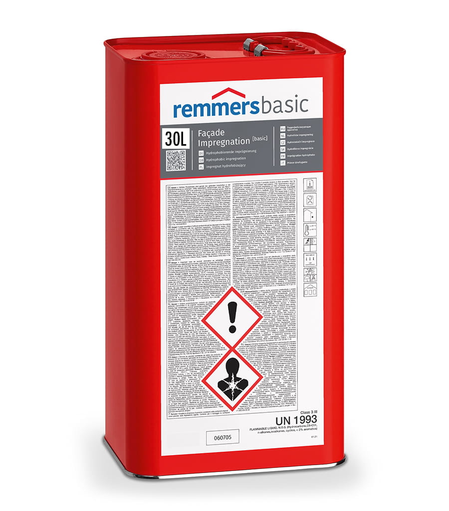 REMMERS FACADE IMPREGNATION BASIC IMPREGNAT DO CEGŁY, BETONU BEZBARWNY 30L
