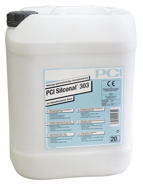 IMPREGNAT HYDROFOBIZUJĄCY DO ELEWACJI I NAWIERZCHNI BETONOWYCH PCI SILCONAL 303 20L