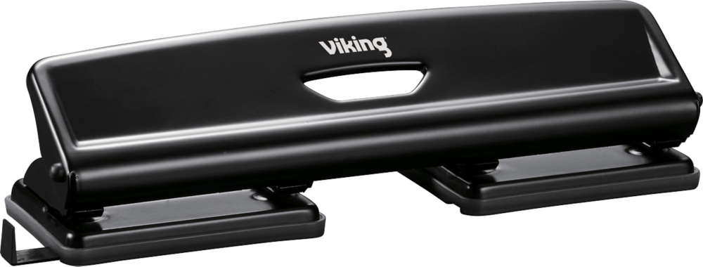 Dziurkacz podwójny Viking, do 20 kartek, czarny
