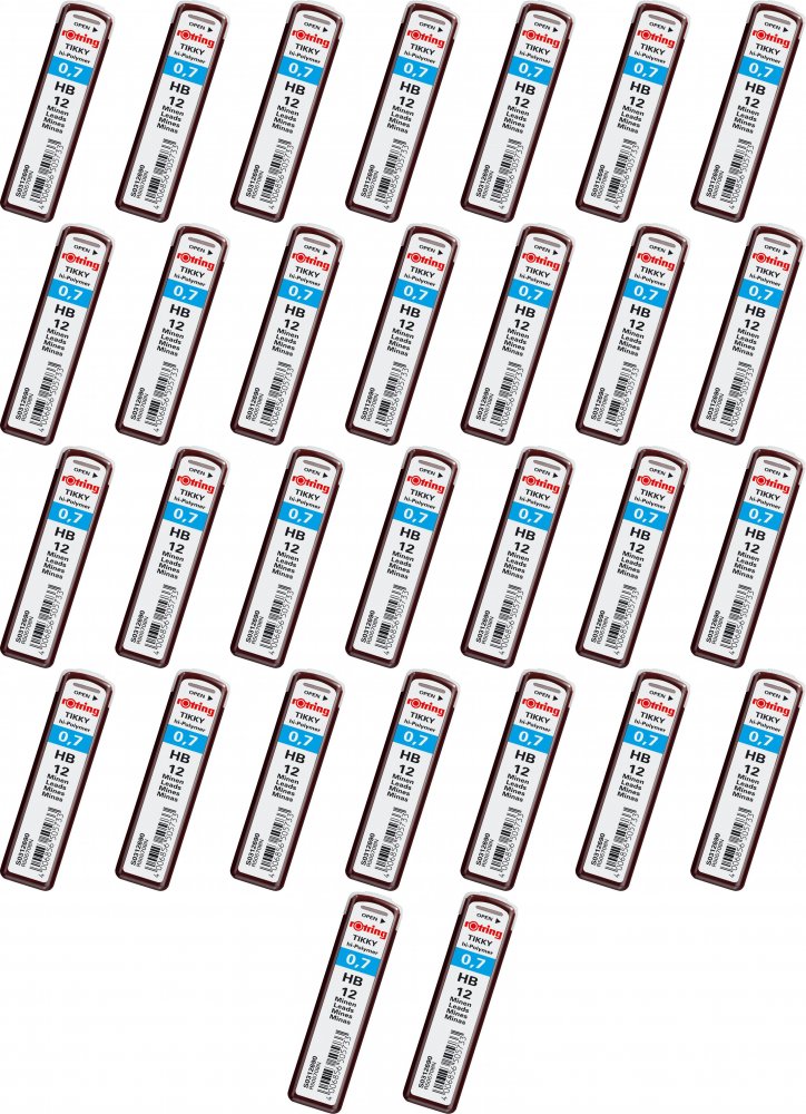 40x Grafity ołówkowe Rotring Tikky, 0.7mm, HB