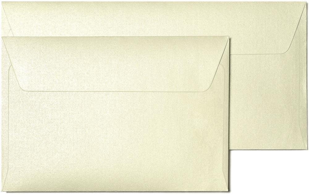 5x Koperta ozdobna Galeria Papieru, Millenium, C6, 120 g/m2, 10 sztuk, kremowy